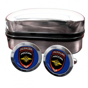 Russian Policeﾏ Round Cufflinks