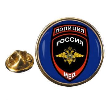 Russian Policeﾏ Round Pin Badge