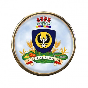 South Australia Coat of Arms Round Pin Badge