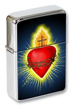 Sacred Heart Flip Top Lighter