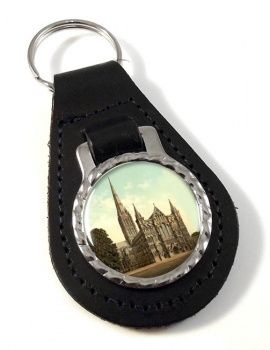 Salisbury Cathedral Leather Key Fob