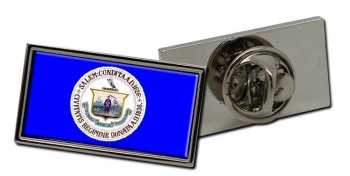 Salem MA Flag Pin Badge