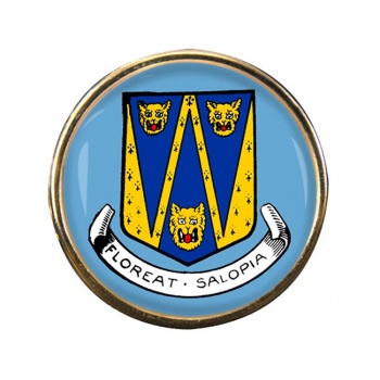 Shropshire (England) Round Pin Badge