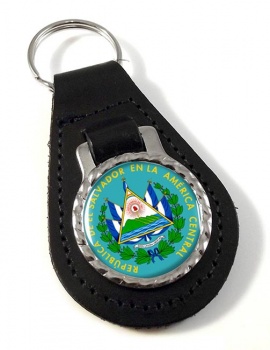 El Salvador Leather Key Fob