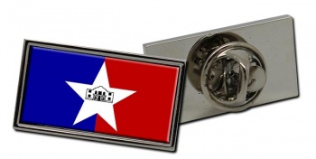 San Antonio TX Flag Pin Badge