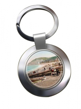 The Sands Aberystwyth Chrome Key Ring