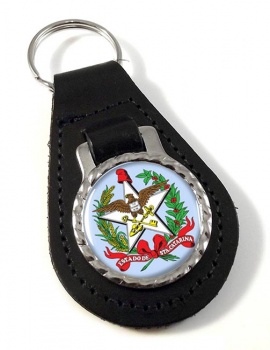 Santa Catarina (Brazil) Leather Key Fob