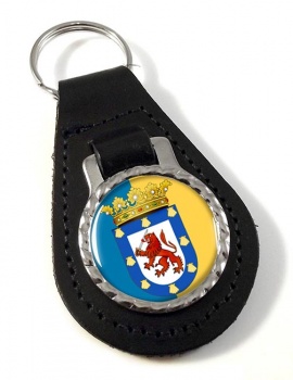 Santiago (Chile) Leather Key Fob