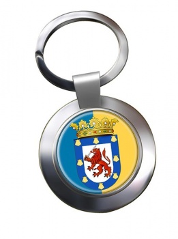 Santiago (Chile) Metal Key Ring