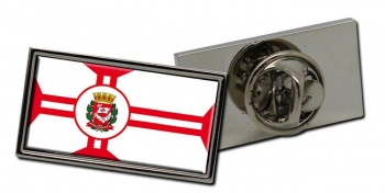 Cidade de Sao Paulo (Brazil) Flag Pin Badge