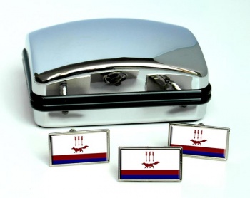 Saransk Flag Cufflink and Tie Pin Set