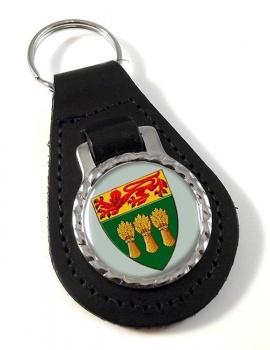 Saskatchewan (Canada) Leather Key Fob