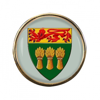 Saskatchewan (Canada) Round Pin Badge