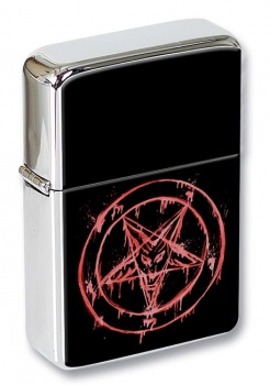 Satanic Pentagram Flip Top Lighter