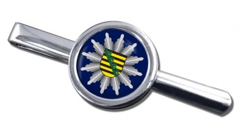 Polizei Sachsen Round Tie Clip