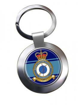RAF Station Scampton Chrome Key Ring