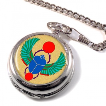 Egyptian Scarab Beetle Pocket Watch