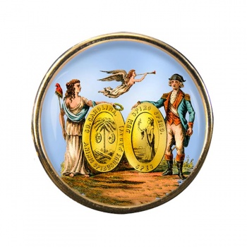 South Carolina Round Pin Badge