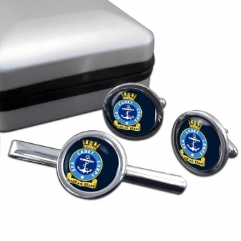 Sea Cadet Corps Round Cufflink and Tie Clip Set