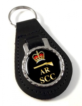 SCC Air Rifle Leather Key Fob