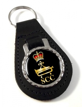 SCC Bugler Leather Key Fob