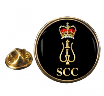 SCC Musician Round Pin Badge