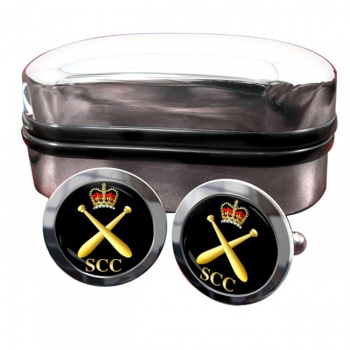 SCC Physical Training Round Cufflinks