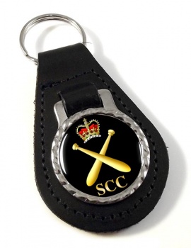 SCC Physical Training Leather Key Fob