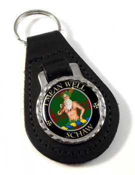 Schaw Scottish Clan Leather Key Fob
