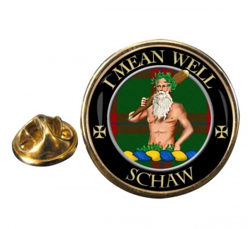 Schaw Scottish Clan Round Pin Badge