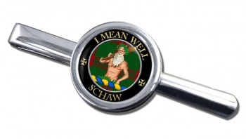 Schaw Scottish Clan Round Tie Clip