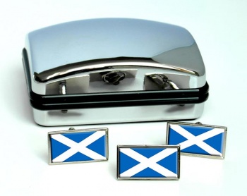 Scotland (New) Flag Cufflink and Tie Pin Set