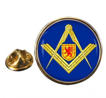 Scottish masons Round Pin Badge