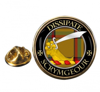 Scrymgeour Scottish Clan Round Pin Badge