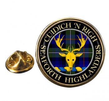 Seaforth Highlanders Scottish Clan Round Pin Badge