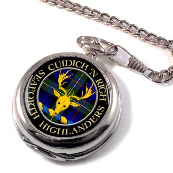 Seaforth Highlanders Scottish Clan Pocket Watch