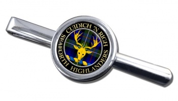 Seaforth Highlanders Scottish Clan Round Tie Clip
