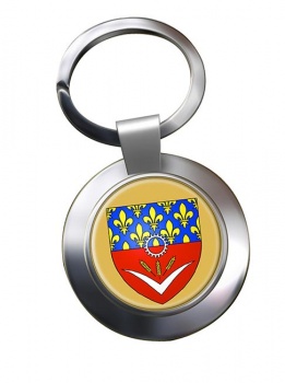 Seine-Saint-Denis (France) Metal Key Ring