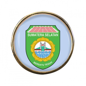 Sumatera Selatan (Indonesia) Round Pin Badge