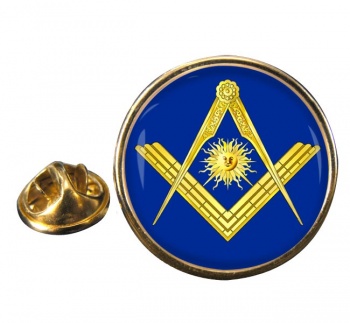 Masonic Lodge Senior Deacon Round Pin Badge