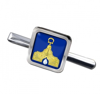 Masonic Lodge Senior Warden Square Tie Clip