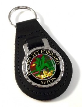 Seton Scottish Clan Leather Key Fob