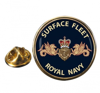 Royal Navy Surface Fleet Round Pin Badge