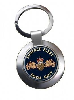 Royal Navy Surface Fleet Chrome Key Ring