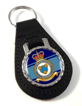 RAF Station Shawbury Leather Key Fob