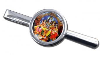 Shiv Family Portrait Tie Clip