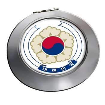South Korea Crest Round Mirror