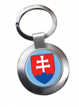 Slovakia Slovensko Metal Key Ring