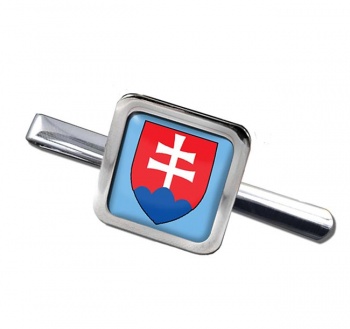 Slovakia Slovensko Square Tie Clip