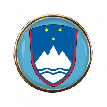 Slovenia Slovenija Round Pin Badge